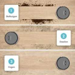 CleanDays Robotstofzuiger Met Dweilfunctie - Met Laadstation - Dweilrobot - Robot Stofzuiger - Robotstofzuigers - Incl. Nederlandse Instructievideo -Reinigingsapparaten Winkel 1200x1200 954