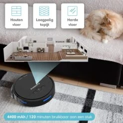 CleanDays Robotstofzuiger Met Dweilfunctie - Met Laadstation - Dweilrobot - Robot Stofzuiger - Robotstofzuigers - Incl. Nederlandse Instructievideo -Reinigingsapparaten Winkel 1200x1200 958