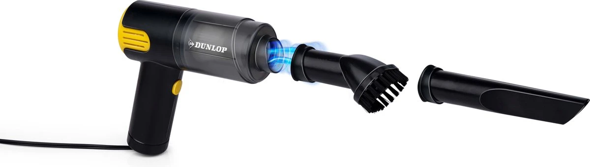 Dunlop Auto Stofzuiger - 12V Aansteker Aansluiting - Nat En Droog - Spleet- En Borstelmondstuk - 3 Meter Kabel - Auto Accessories - Zwart/Geel 13 Dunlop Auto Stofzuiger - 12V Aansteker Aansluiting - Nat En Droog - Spleet- En Borstelmondstuk - 3 Meter Kabel - Auto Accessories - Zwart/Geel - Afbeelding 11