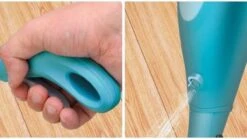 2Clean Vloermop Met Spray - Microvezel Doek - Blauw/Wit -Reinigingsapparaten Winkel 1200x673