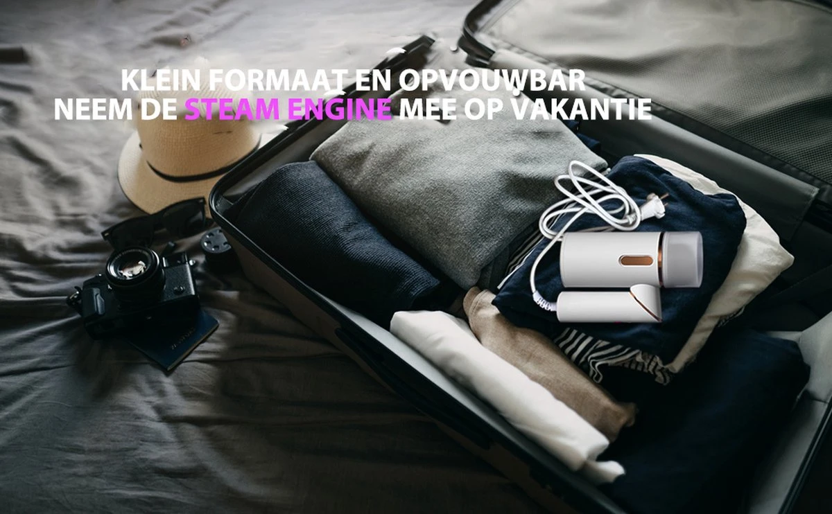 Bee's Kledingstomer - Handstomer - Stomer Kleding - Steamer - Stoomreiniger - Stoomstrijkijzer - 30 G/min - 250ML - 1600W - Snel Opgewarmd - Wit 12 Bee's Kledingstomer - Handstomer - Stomer Kleding - Steamer - Stoomreiniger - Stoomstrijkijzer - 30 G/min - 250ML - 1600W - Snel Opgewarmd - Wit - Afbeelding 10