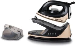 Swiss Pro+ -Stoomstrijkijzer Met Stoomgenerator - Iron - Keramische Zoolplaat - 2700W - Black/Gold - PefectCare Performer -Reinigingsapparaten Winkel 1200x749 2