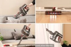 Swiss Pro+ Snoerloze Steelstofzuiger V12 Steelstofzuigers Steelstofzuiger Draadloos Met Kruimelzuiger Turbo Stand Led Verlichting In Mondstuk Sterke Zuigkracht Draadloos Zonder Zak 4In1! Inclusief Muurbeugel Purple Edition 2022 Zwitsers Kwaliteit -Reinigingsapparaten Winkel 1200x799 77