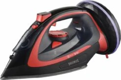 Royalty Line Draadloos Strijkijzer - Krachtig Snoerloos Strijken - Snoerloze Stoomstrijkijzer - Droogstrijkijzer - 2400W - Strijkijzer Met Stoomgenerator - 450ML Watercapaciteit - Rood -Reinigingsapparaten Winkel 1200x800 288