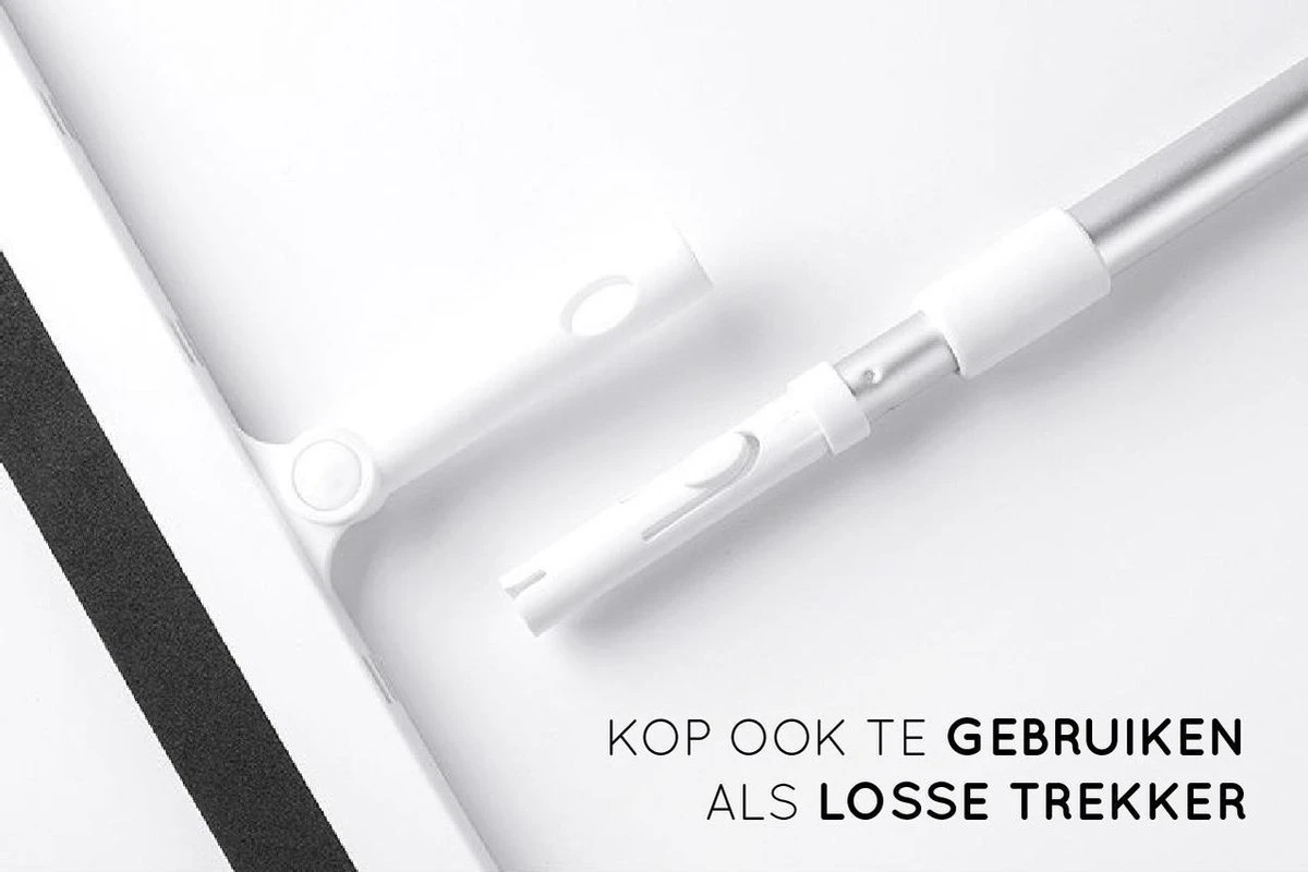 Amenzo® Vloertrekker Met Steel - Vloerwisser - 35 Cm + 120 Cm Steel - Uitschuifbare Aluminium Steel - Badkamer – Trekker - Vloerwisser Wit – Watertrekker 5 Amenzo® Vloertrekker Met Steel - Vloerwisser - 35 Cm + 120 Cm Steel - Uitschuifbare Aluminium Steel - Badkamer – Trekker - Vloerwisser Wit – Watertrekker - Afbeelding 3