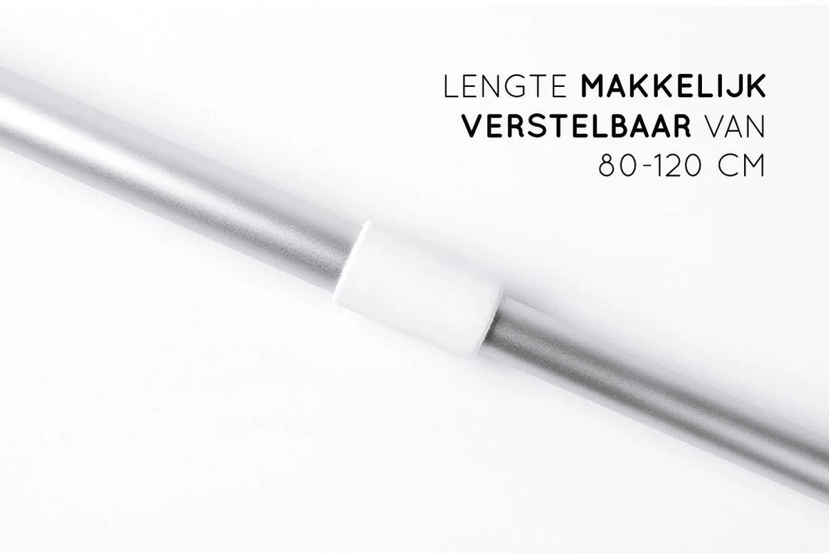 Amenzo® Vloertrekker Met Steel - Vloerwisser - 35 Cm + 120 Cm Steel - Uitschuifbare Aluminium Steel - Badkamer – Trekker - Vloerwisser Wit – Watertrekker 4 Amenzo® Vloertrekker Met Steel - Vloerwisser - 35 Cm + 120 Cm Steel - Uitschuifbare Aluminium Steel - Badkamer – Trekker - Vloerwisser Wit – Watertrekker - Afbeelding 2