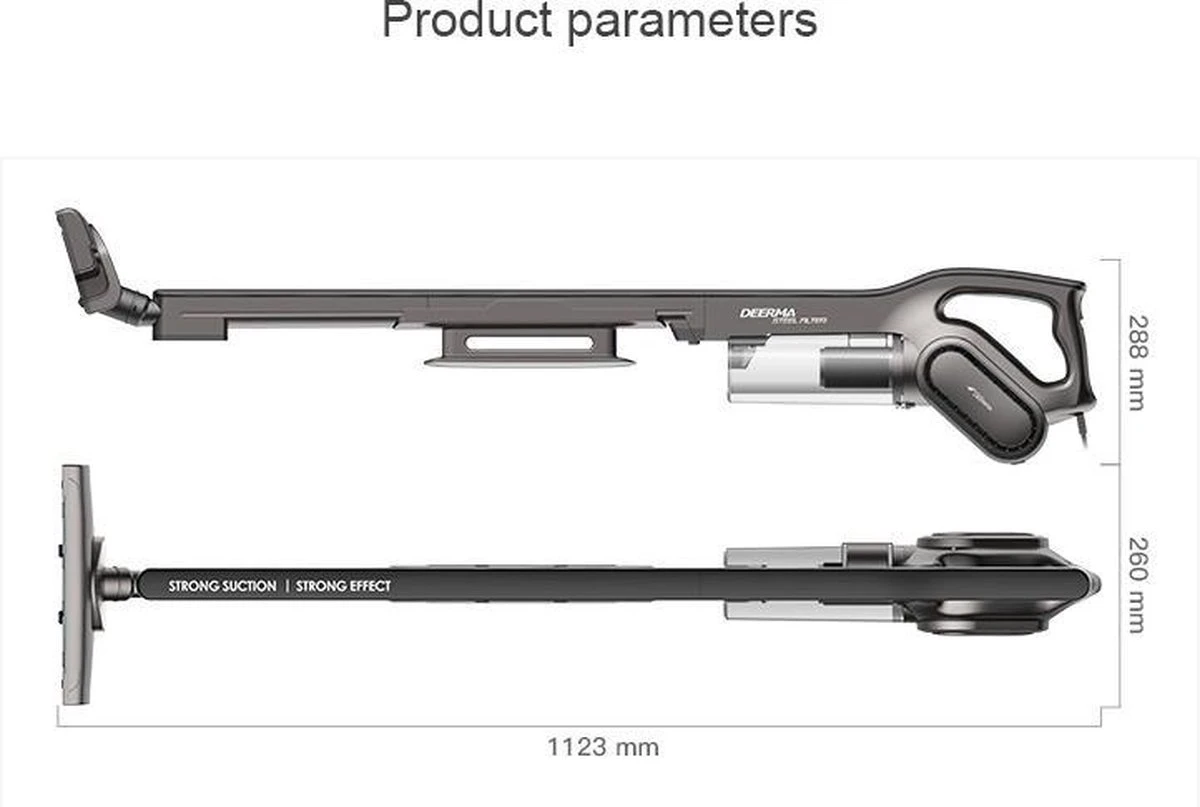Xiaomi Deerma DX700S - Handheld Stofzuiger - Steelstofzuiger Met Snoer - 600W 13 Xiaomi Deerma DX700S - Handheld Stofzuiger - Steelstofzuiger Met Snoer - 600W - Afbeelding 11