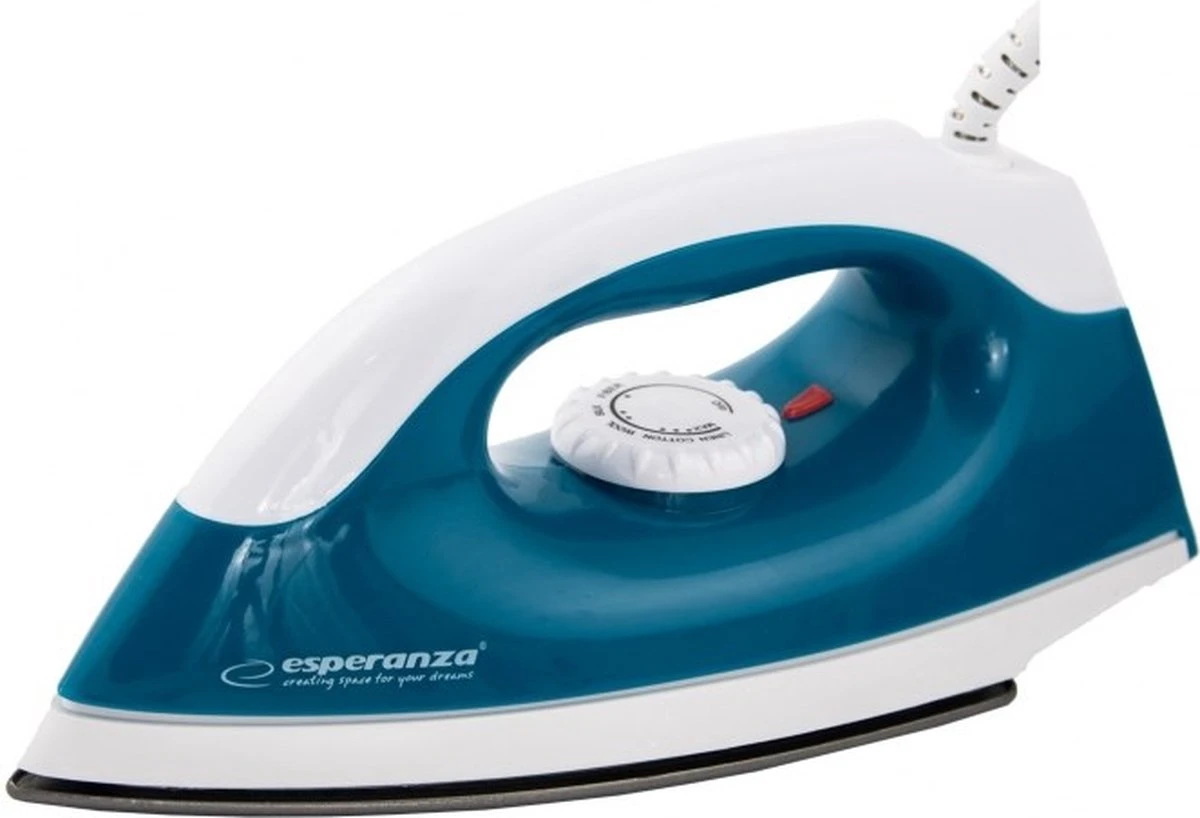 Esperanza TRAVEL IRON SMOOTHER Droogstrijken Antikleefstrijkzool 1200 W Blauw, Wit 2 Esperanza TRAVEL IRON SMOOTHER Droogstrijken Antikleefstrijkzool 1200 W Blauw, Wit
