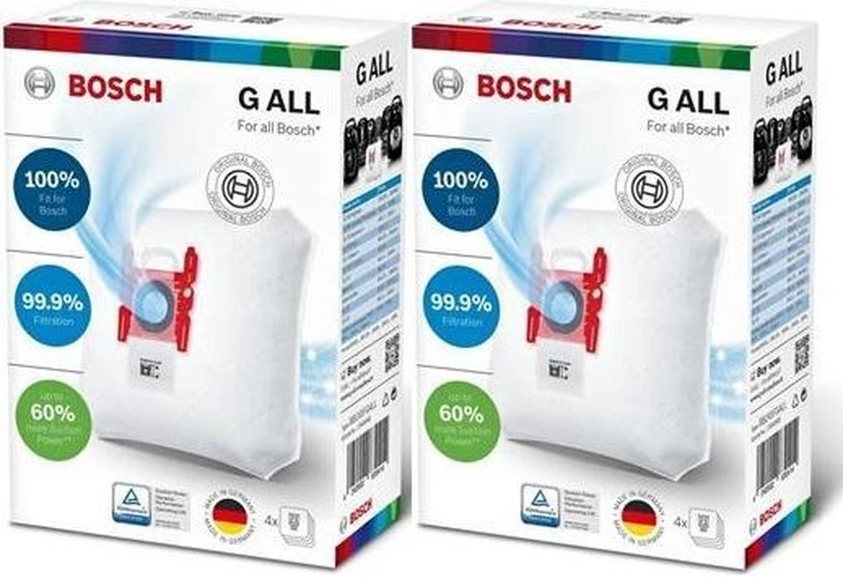Bosch Type G All - BBZ41FGALL - Stofzuigerzakken - 8 Stuks 3 Bosch Type G All - BBZ41FGALL - Stofzuigerzakken - 8 Stuks
