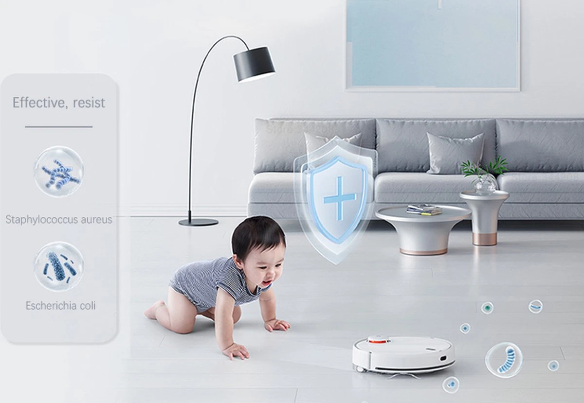 Thuys Robotstofzuiger - Robotstofzuigers Met Dweilfunctie - Laser Navigatie En Slimme Wifi Controle - Stofzuiger Robot - Zakloos - Wit - 200ml 5 Thuys Robotstofzuiger - Robotstofzuigers Met Dweilfunctie - Laser Navigatie En Slimme Wifi Controle - Stofzuiger Robot - Zakloos - Wit - 200ml - Afbeelding 3