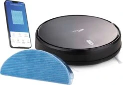 Zoef Robot Anna Met Dweilsysteem AS20ZD - Robotstofzuiger - Met App En Slimme Navigatie - - Robotstofzuiger Met Laadstation -