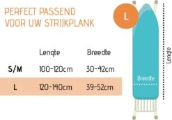 Buntes Brett ® Strijkplankhoes Voor Stoomstrijkijzer (maat L) | Universeel Tot Max. 140x50 Cm | Strijkplankhoes Om Snel En Gemakkelijk Te Strijken | Made In EU | Geschikt Voor Stoomstrijkstation | Mint -Reinigingsapparaten Winkel 1200x835 2