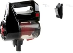 PRIMO PR504SV Stofzuiger Zonder Zak - 3-in-1 Steelstofzuiger Draadloos - Kruimelzuiger - HEPA Filter - Zwart/Rood -Reinigingsapparaten Winkel 1200x868 1