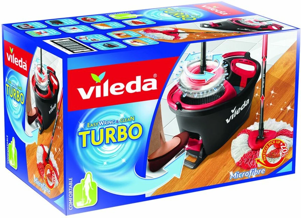 Vileda Turbo Mopset - Pedaalsysteem - 6L 12 Vileda Turbo Mopset - Pedaalsysteem - 6L - Afbeelding 10