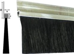 Merkloos Deurborstel - Stripborstel - Afdichting Met Borstel - 100 Cm - Met Installatie Gaten -aluminium -isolatiestrip - Afdichtstrip - Deurstrip -Reinigingsapparaten Winkel 1200x875 1