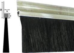 Deurborstel - Stripborstel - 90 Cm Aluminium H-profiel - Woonaccessoires - Deurstrip -Reinigingsapparaten Winkel 1200x875