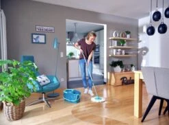Leifheit Rotatie Clean Twist Disc Mop - Dweil Set Compleet - 6 L -Reinigingsapparaten Winkel 1200x883