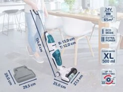 Leifheit Regulus Aqua PowerVac – Draadloze Vloerreiniger 2in1 -Reinigingsapparaten Winkel 1200x899 8