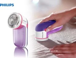 Philips Ontpiller - Verwijdert Stofpluisjes - Geschikt Voor Alle Kledingstukken - Groot Mesoppervlak - 3 Maasgrootten - In Hoogte Verstelbaar Kapje - Inclusief 2 AA-batterijen - GC026/00 -Reinigingsapparaten Winkel 1200x923 1