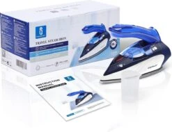 Aigostar Lucas 31PYF - Stoomstrijkijzer Travel/Reisstrijkijzer - 1100W - Paars/Wit -Reinigingsapparaten Winkel 1200x924 1