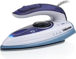Tristar Reisstrijkijzer ST-8152 - Stoomstrijkijzer Travel – 1000 Watt – Inklapbaar - Blauw Wit -Reinigingsapparaten Winkel 1200x936
