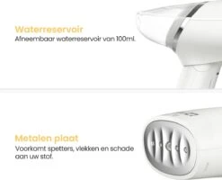 Goliving Kledingstomer - Handstomer Voor Kleding/textiel/stof - Stoomstrijkijzer - Handstoomreiniger - Handstomer - Opvouwbaar - Incl. Reis-etui - Groen -Reinigingsapparaten Winkel 1200x973 7