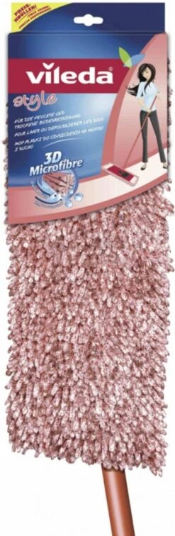 Vileda Stijl Chenille Vloerwissersysteem: Dweil Met Handvat 3D Microvezel - Red -Reinigingsapparaten Winkel 392x1200