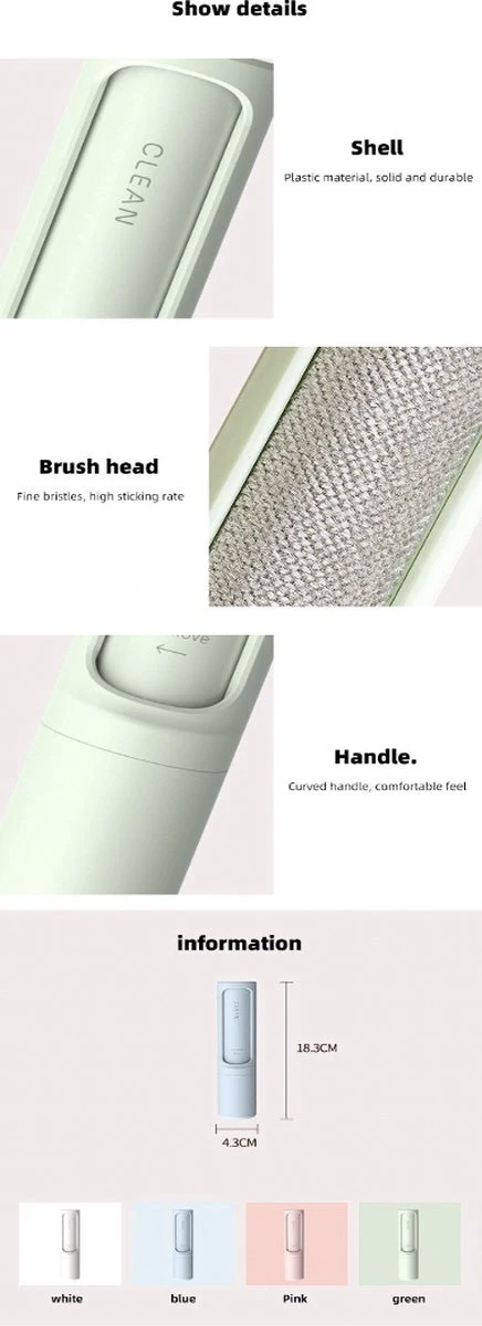 Merkloos Nieuw! - Pluizenverwijderaar - Ontpluizer - Kledingroller – Pluizenroller - Kleefroller - Kledingborstel - Ontpluizer - Pluizentondeuse - Huisdierhaar Verwijderaar 4 Merkloos Nieuw! - Pluizenverwijderaar - Ontpluizer - Kledingroller – Pluizenroller - Kleefroller - Kledingborstel - Ontpluizer - Pluizentondeuse - Huisdierhaar Verwijderaar - Afbeelding 2