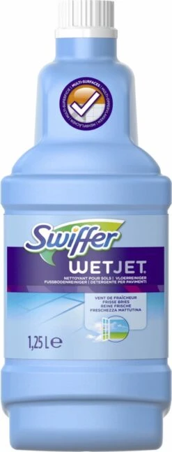 Swiffer WetJet Alles-In-Een Dweilsysteem Navulling- 1,25 L - Reinigingsmiddel En 20 Stuks Reinigingsdoekjes 11 Swiffer WetJet Alles-In-Een Dweilsysteem Navulling- 1,25 L - Reinigingsmiddel En 20 Stuks Reinigingsdoekjes -Reinigingsapparaten Winkel 458x1200 1