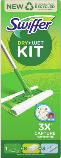Swiffer Vloerreiniger Starterskit - 1 Dweil, 8 Droge En 3 Vochtige Vloerdoekjes Navullingen -Reinigingsapparaten Winkel 465x1200