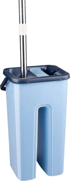 Alpina Dweilsysteem Met Emmer - Incl. 2 Microvezeldoeken - Voor Harde Vloeren - 360° Draaibaar