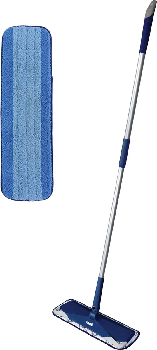 Bona Premium Microvezel Vloer Mop - Vloerwisser - In Hoogte Verstelbaar - Inclusief Microvezel Doek - 42 CM 3 Bona Premium Microvezel Vloer Mop - Vloerwisser - In Hoogte Verstelbaar - Inclusief Microvezel Doek - 42 CM