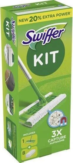 Swiffer Vloerreiniger Starterskit - 1 Dweil, 8 Droge En 3 Vochtige Vloerdoekjes Navullingen -Reinigingsapparaten Winkel 541x1200