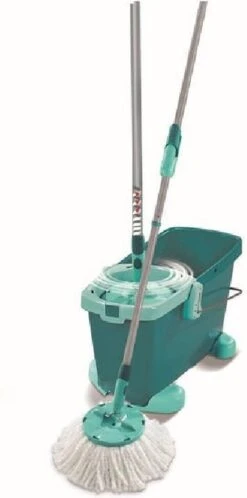 Leifheit Clean Twist Disc Mop Ergo - Dweil Set Compleet Systeem Met Wieltjes - 6 Liter -Reinigingsapparaten Winkel 595x1200