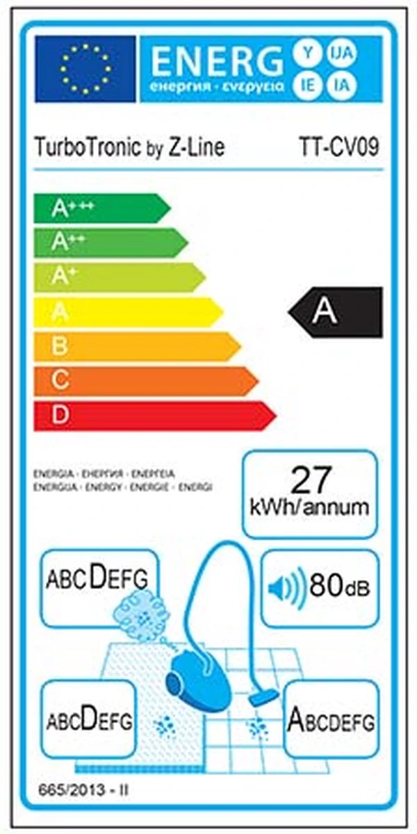 TurboTronic CV09 Stofzuiger Met Zak – Zwart 13 TurboTronic CV09 Stofzuiger Met Zak – Zwart - Afbeelding 11