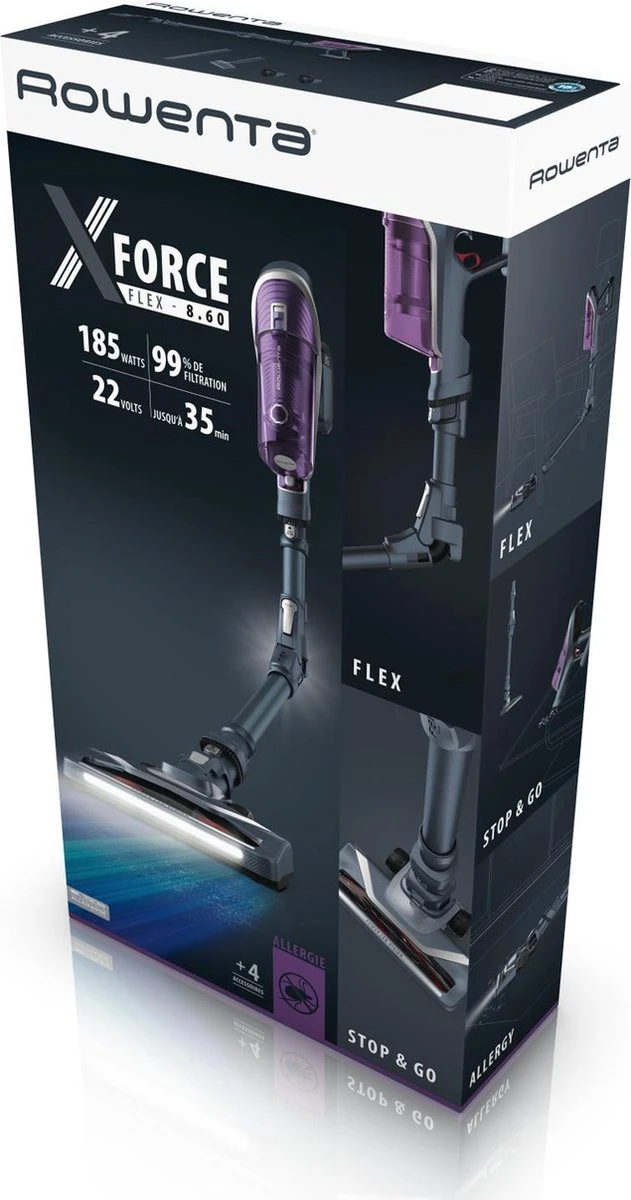 Rowenta X-Force 8.60 Flex RH9638 - Steelstofzuiger 15 Rowenta X-Force 8.60 Flex RH9638 - Steelstofzuiger - Afbeelding 13