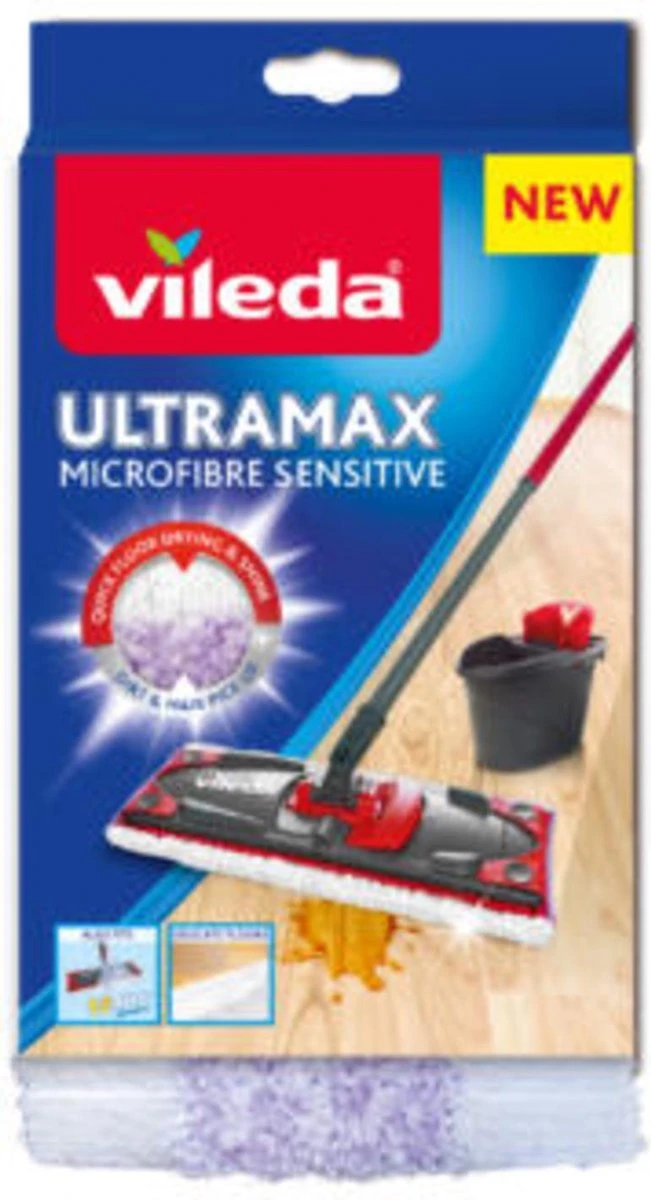 Vileda UltraMax Sensitive - Vervanging - Voor Parket En Delicate Vloeren 11 Vileda UltraMax Sensitive - Vervanging - Voor Parket En Delicate Vloeren - Afbeelding 9