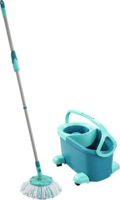 Leifheit Clean Twist Disc Mop Ergo - Dweil Set Compleet Systeem Met Wieltjes - 6 Liter