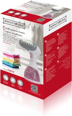 Royalty Line - Handheld Kledingstomer - Handstomer Kleding - Garment Steamer - 1200W - Roze -Reinigingsapparaten Winkel 746x1200 1