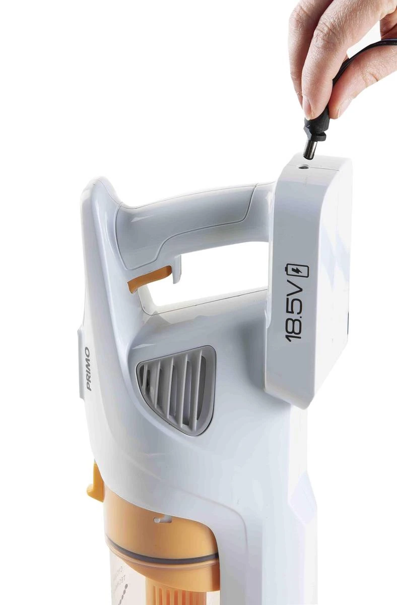 PRIMO PR500SV Stofzuiger Zonder Zak - 3-in-1 Steelstofzuiger Draadloos - Kruimelzuiger - HEPA Filter - Wit/Peach 10 PRIMO PR500SV Stofzuiger Zonder Zak - 3-in-1 Steelstofzuiger Draadloos - Kruimelzuiger - HEPA Filter - Wit/Peach - Afbeelding 8