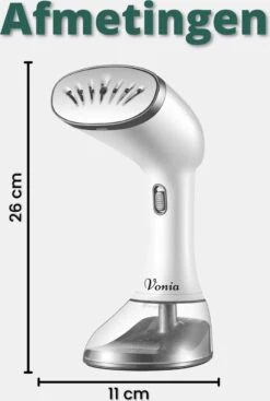 Vonia Kledingstomer - Handstomer - Stoomreiniger Kleding - Stoomapparaat Kleding – 350ML - Wit -Reinigingsapparaten Winkel 808x1200