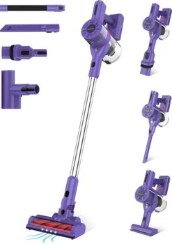 Motionflow Steelstofzuiger Draadloos Zonder Zak - 6 Delige Set - 200 Watt - Uitwasbaar Filter - Ophangsysteem