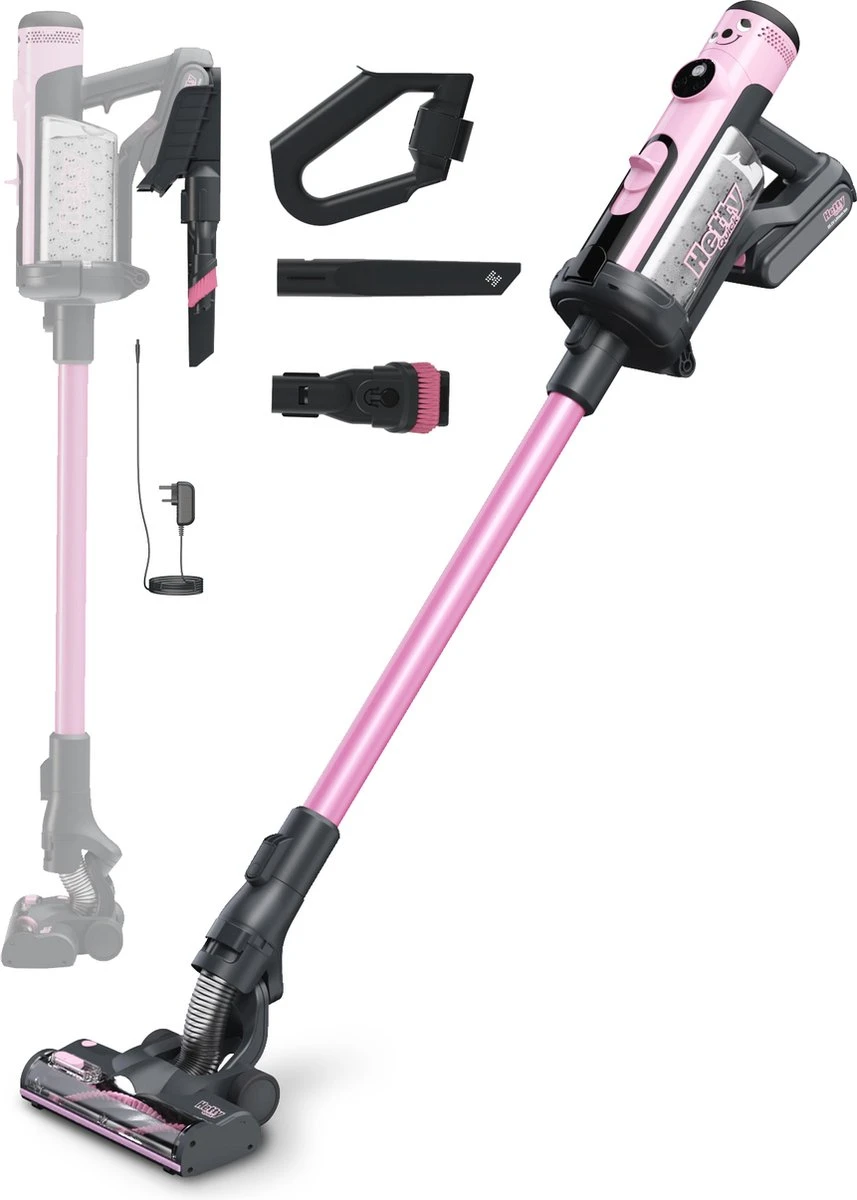 Numatic Hetty100pink - Hetty Quick Draadloze Steelstofzuiger Pink - Met Zak 3 Numatic Hetty100pink - Hetty Quick Draadloze Steelstofzuiger Pink - Met Zak