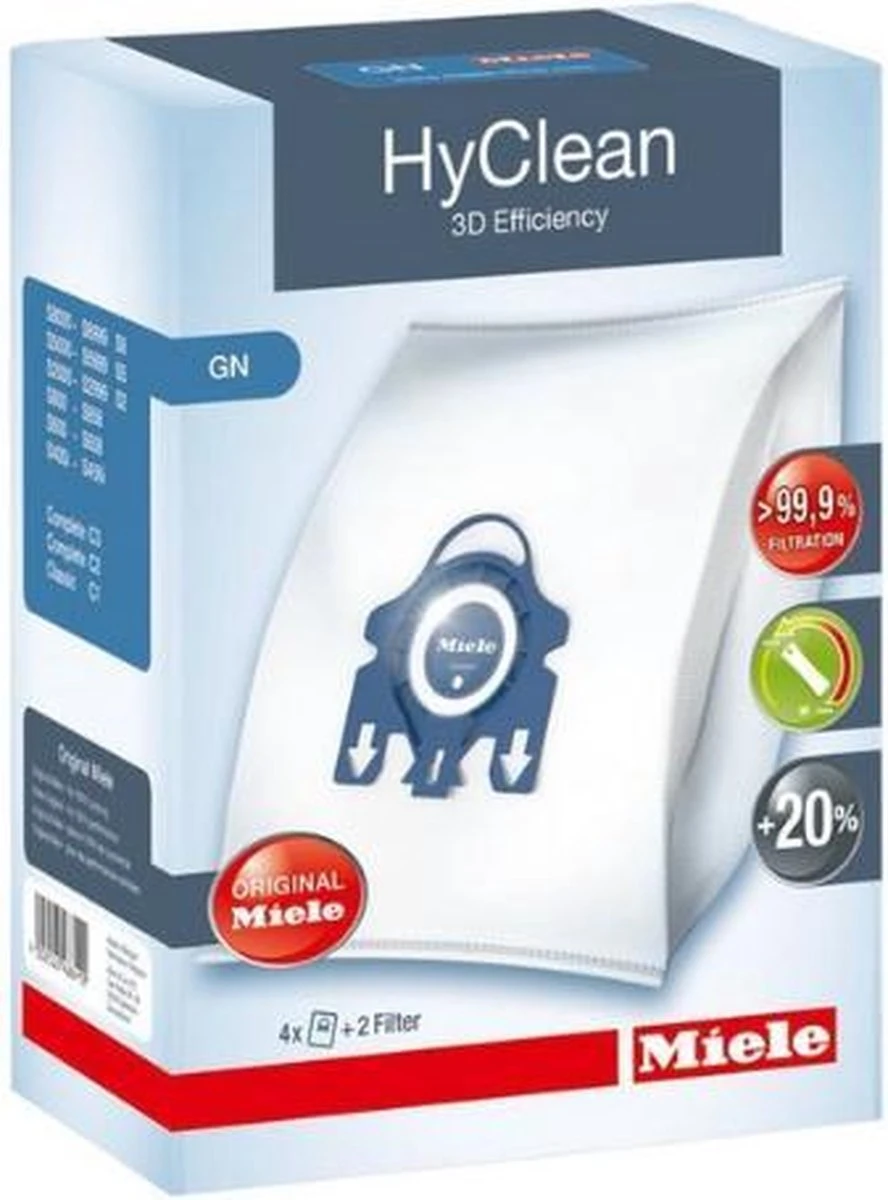 Miele Stofzuigzakken Origineel - 4st - Type GN Stofzakken Stofzuigerzakken Met Filters Miele Hyclean 3d 3 Miele Stofzuigzakken Origineel - 4st - Type GN Stofzakken Stofzuigerzakken Met Filters Miele Hyclean 3d