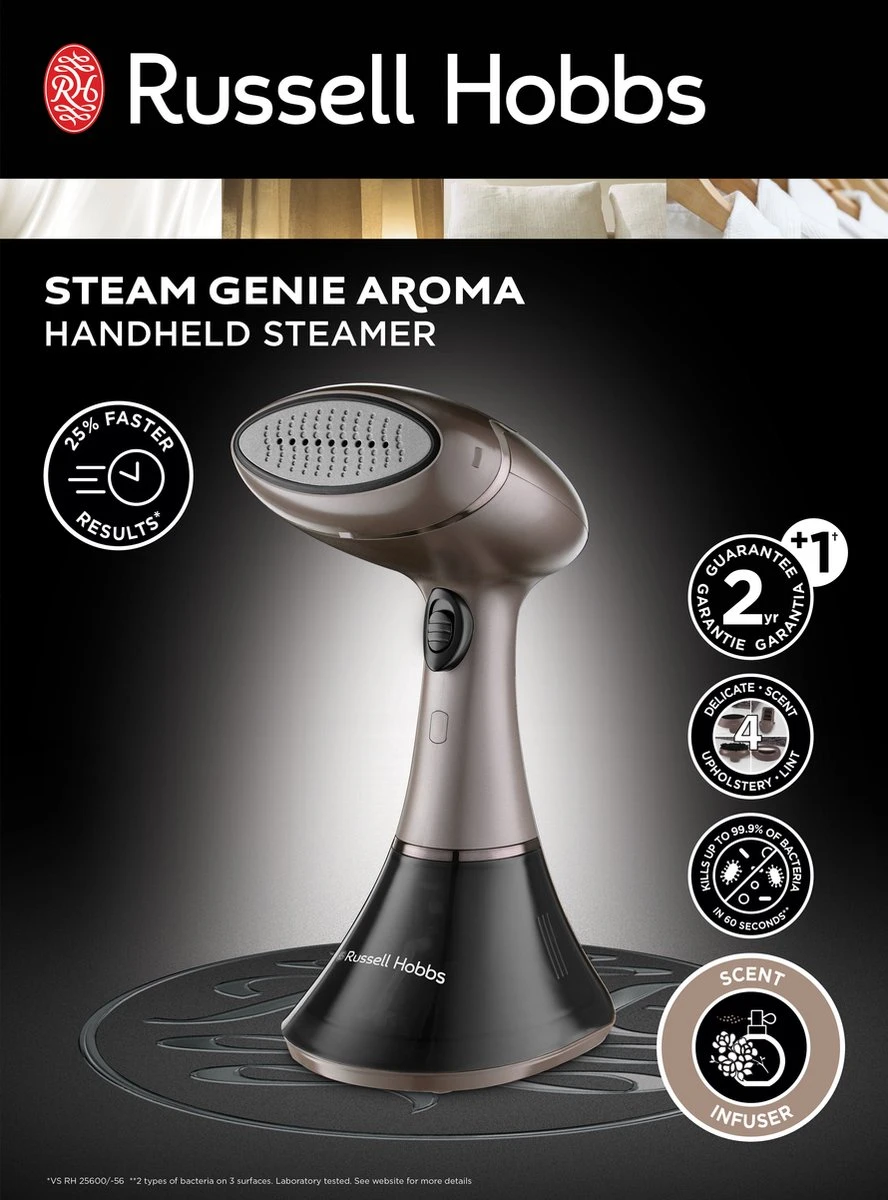 Russell Hobbs Steam Genie Aroma - Kledingstomer / Handstomer 12 Russell Hobbs Steam Genie Aroma - Kledingstomer / Handstomer - Afbeelding 10