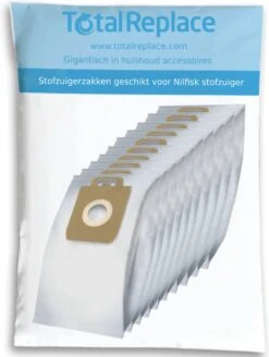 10x Stofzuigerzakken Nilfisk Select, Elite & Power Series P10 - P40 (inclusief Microfilter) Stofzuig Zakken Stofzakken -Reinigingsapparaten Winkel 904x1200 3
