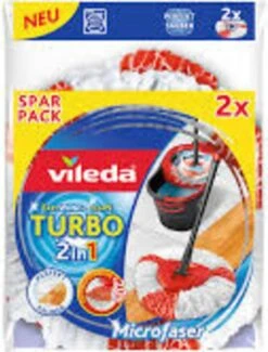 Vileda TURBO 2in1 - Vervanging - Microvezel - Bipack -Reinigingsapparaten Winkel 913x1200