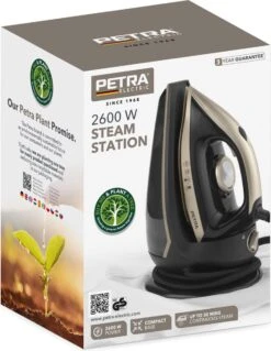 Petra Stoomstrijkijzer Met Stoomgenerator - 1,9 M Snoeropslag - Afneembaar 1,5 XL Waterreservoir - 2600W -Reinigingsapparaten Winkel 930x1200