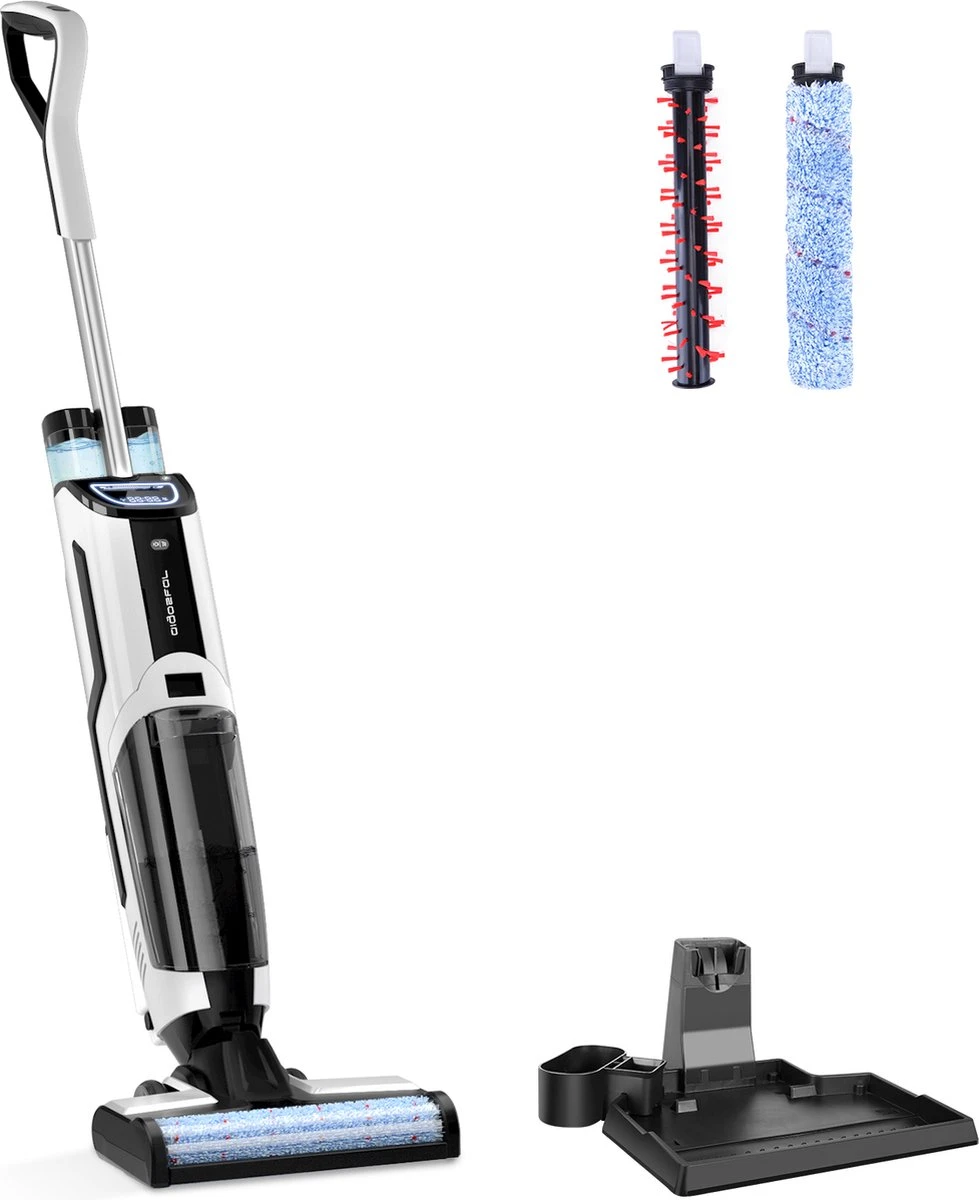 Aigostar 3 In 1 Vloerreiniger - Stofzuiger En Dweilen In 1 - Steelstofzuiger Met Dweilfunctie - Dweilapparaat Draadloos - Whale 33ZDR 5 Aigostar 3 In 1 Vloerreiniger - Stofzuiger En Dweilen In 1 - Steelstofzuiger Met Dweilfunctie - Dweilapparaat Draadloos - Whale 33ZDR - Afbeelding 3