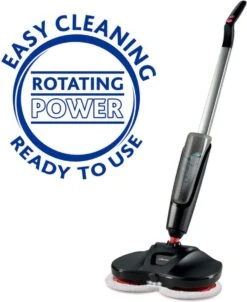 VILEDA® | Looper | Elektrische Vloerwisser | Vileda Dweil | Vileda Mop | Spray Mop | Vloerwisser | Vloerreiniger | Draadloos | Incl. 2 Rode Microvezeldoeken -Reinigingsapparaten Winkel 981x1200